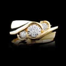 14K Gold 0.76ctw Diamond Ring