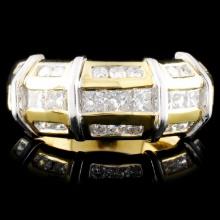 18K TT Gold 1.13ctw Diamond Ring