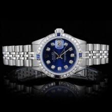 Rolex SS DateJust Ladies 1.00ct Diamond Watch