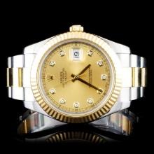 Rolex Two-Tone 41MM DateJust II Diamond Wristwatch