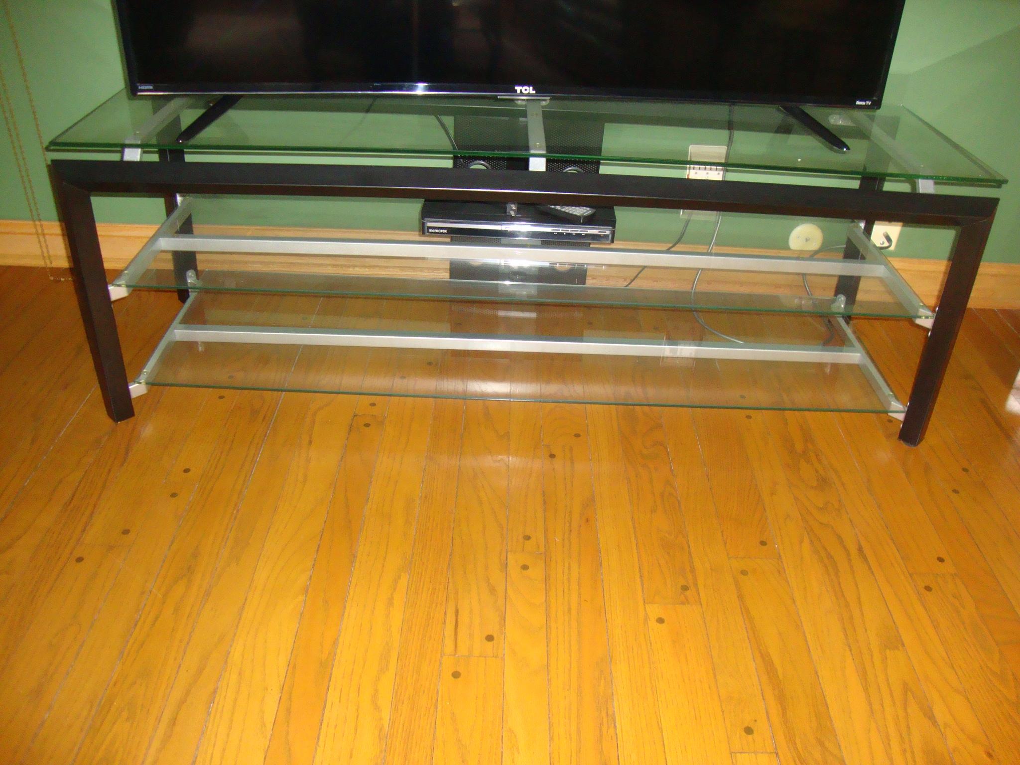 Glass Top T.V. Stand