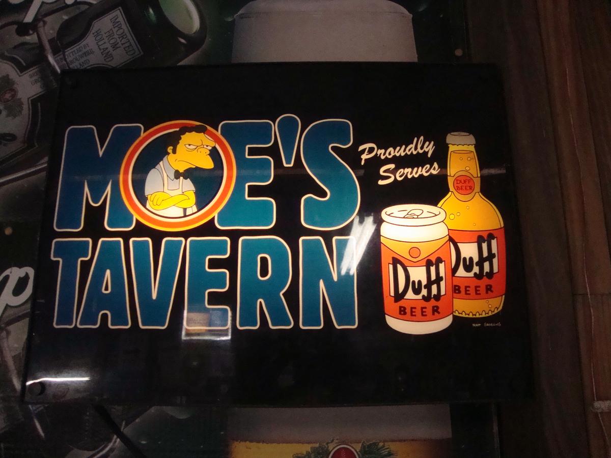 Moe's Tavern "Duff" beer light