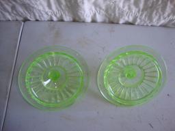 Green Depression Glass