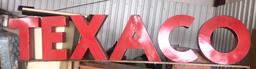 TEXACO VINTAGE PORCELAIN LETTER SIGN