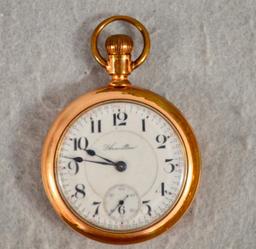 Hamilton 940 Motor Barrel 21 Jewel Lever Set Pocket Watch