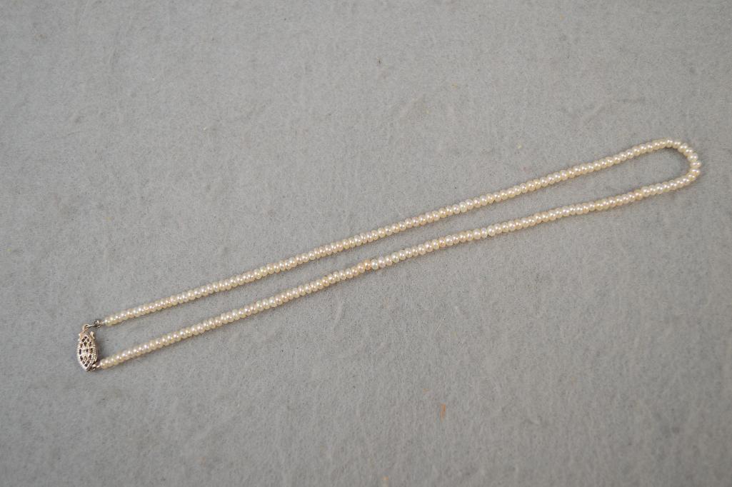 Freshwater Seed Pearl Necklace Choker Style