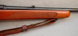 Winchester Model 88 .308 Cal Lever Action Carbine Carved Stock W/ Leather Shoulder Strap