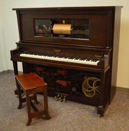 1926 Hamilton Reproducing Upright Style 286 Player Piano Built by Baldwin