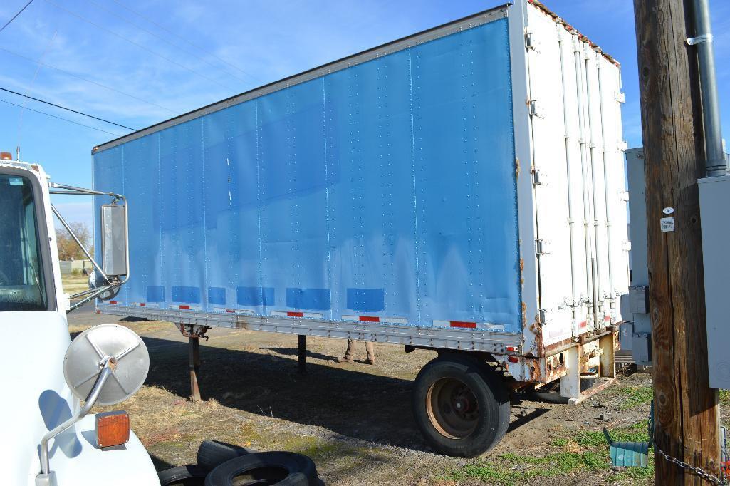 1993 28' Alloy Truck Trailer W/ Wooden Deck