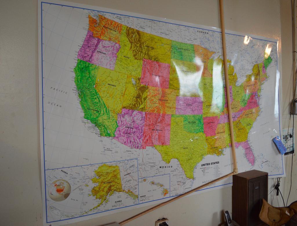 Wall Map Of The Us