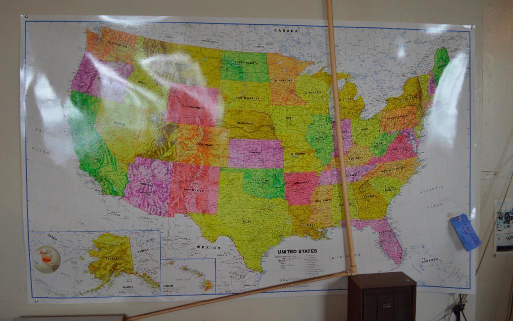 Wall Map Of The Us