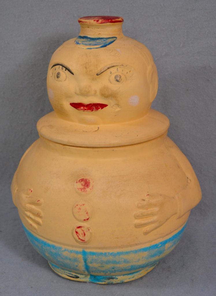 12-1/2" American Bisque Roly Poly Cookie Jar