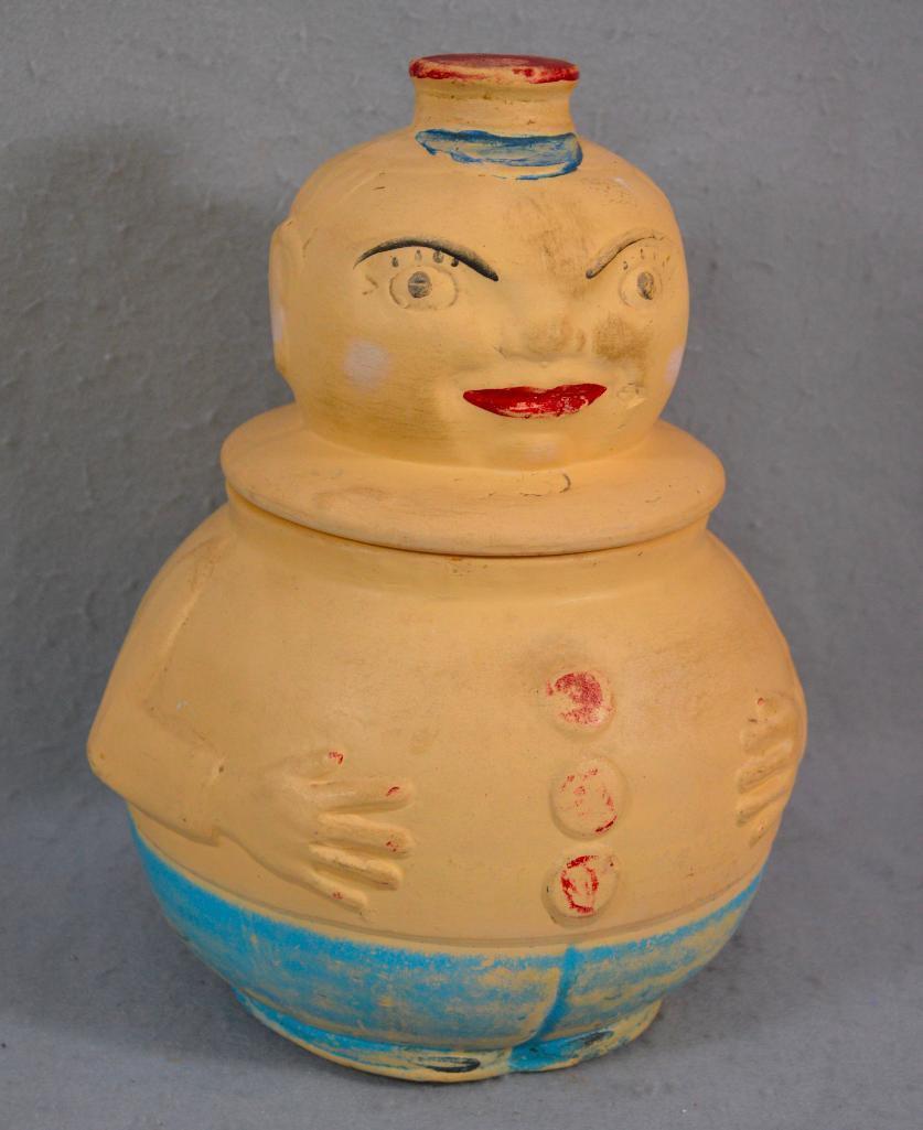 12-1/2" American Bisque Roly Poly Cookie Jar
