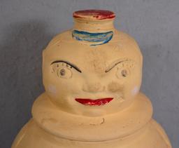 12-1/2" American Bisque Roly Poly Cookie Jar