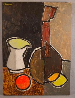 Ruth Fluno, (american, 1923-1974), Still Life With Mandolin