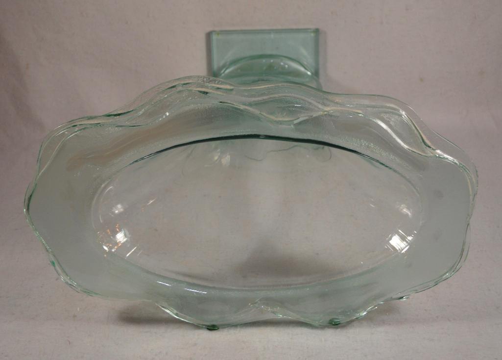 Tony Evans(american 1942-2009) 23-1/2" Decorative Glass Art Vase