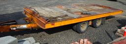 1979 Miller 20' Tilt Deck Equipment Trailer