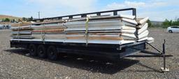 24' x 8' Triple Axle Trailer w/ Center Wall