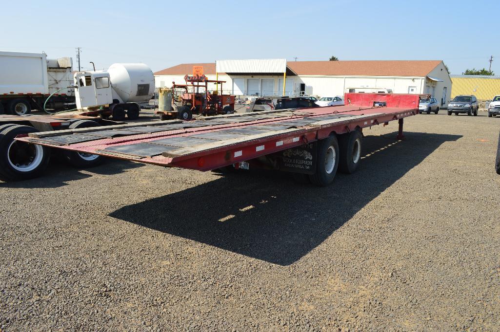 Diamond Plate Beavertail Flatbed Trailer