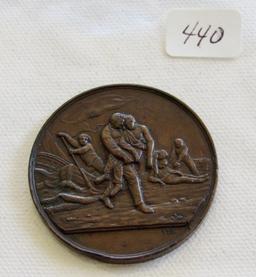 1865 Bronze medal awarded to J Standfield on January 14 ,1865 for rescuing crew of the Askalon