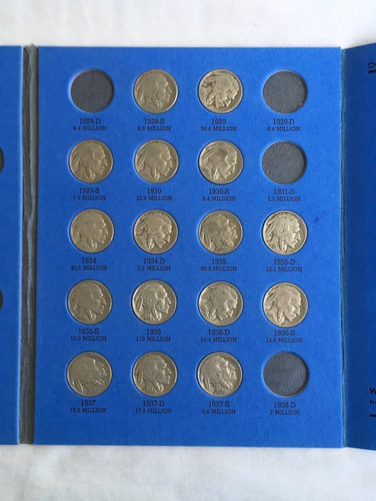 Lot of 3 Whitman Jefferson and Buffalo Nickel Coin folders (incomplete) (90+ coins included)