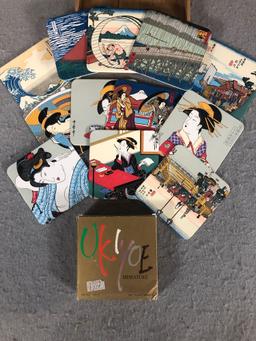 Japanese Geisha Doll and Coasters