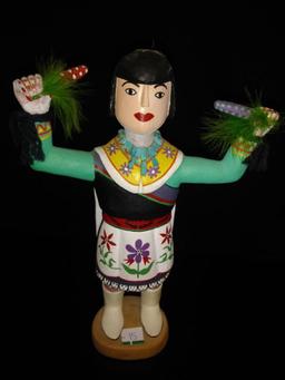 (1) Unkown Kachina Girl Holding Corn