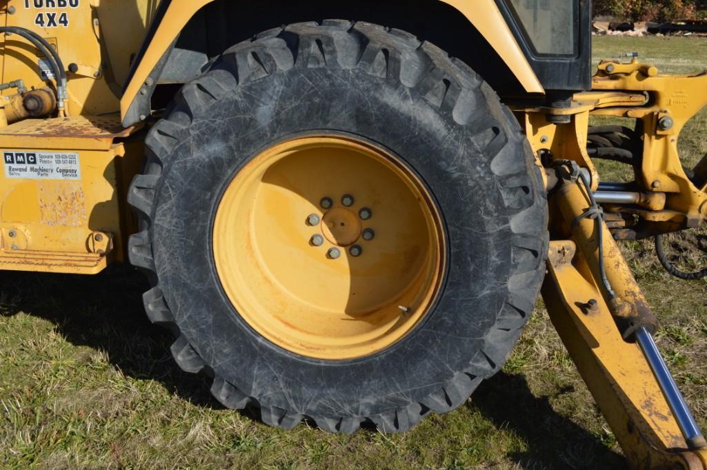 John Deere 410D 4 x 4 Turbo Diesel Backhoe Loader w/ Extendahoe