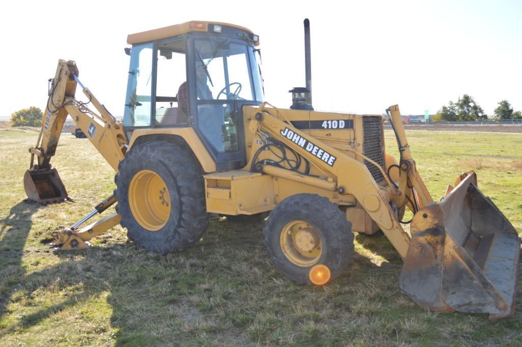 John Deere 410D 4 x 4 Turbo Diesel Backhoe Loader w/ Extendahoe