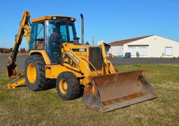 John Deere 410D 4 x 4 Turbo Diesel Backhoe Loader w/ Extendahoe