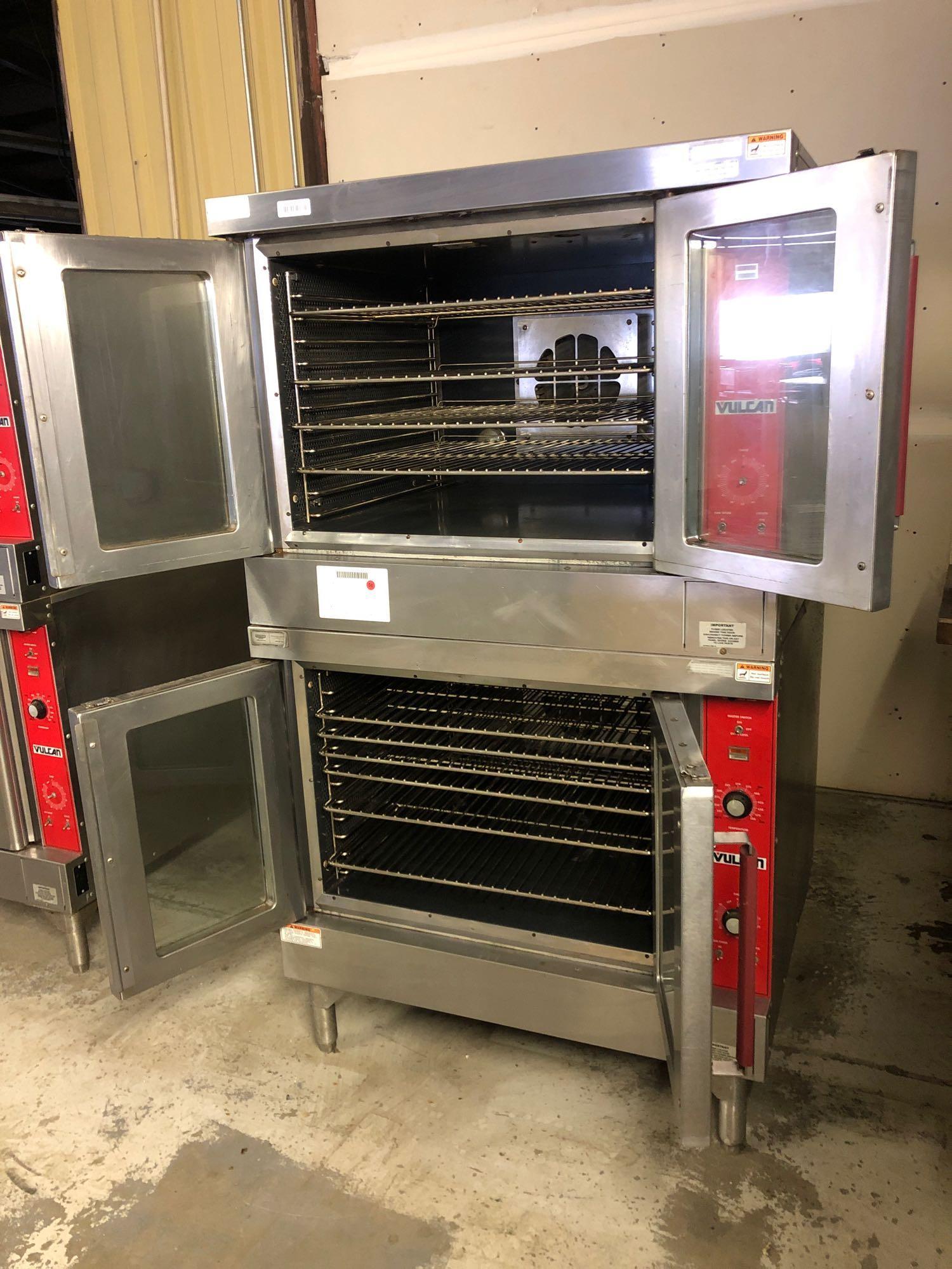 2007 Vulcan VC6ED Double Stack Deep Depth Stainless Steel Convection Ovens, Like New Condition