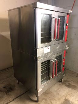 2007 Vulcan VC6ED Double Stack Deep Depth Stainless Steel Convection Ovens, Like New Condition