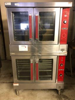 2007 Vulcan VC6ED Double Stack Deep Depth Stainless Steel Convection Ovens, Like New Condition