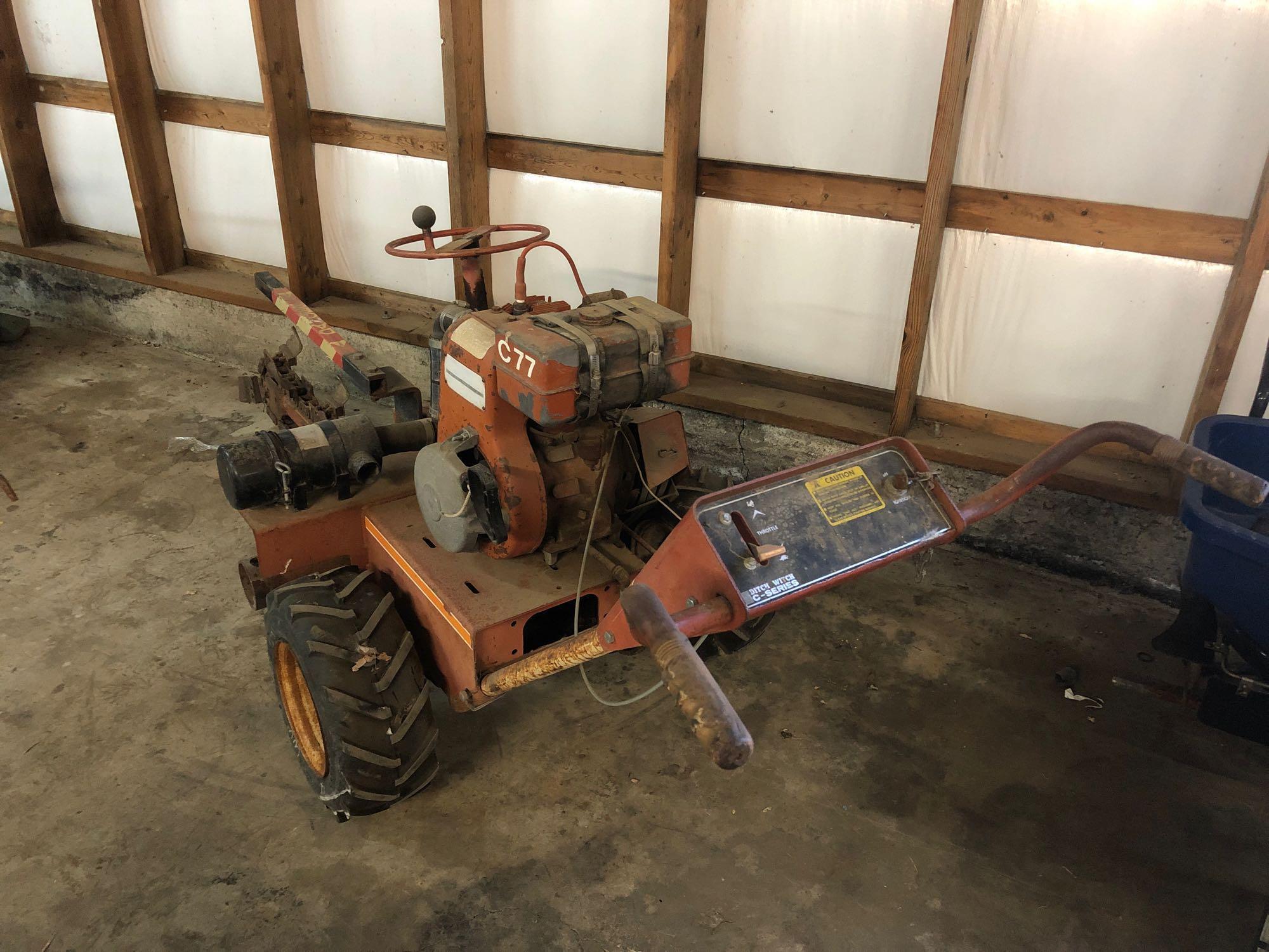 DITCH WITCH C77 Walk Behind Chain Trencher