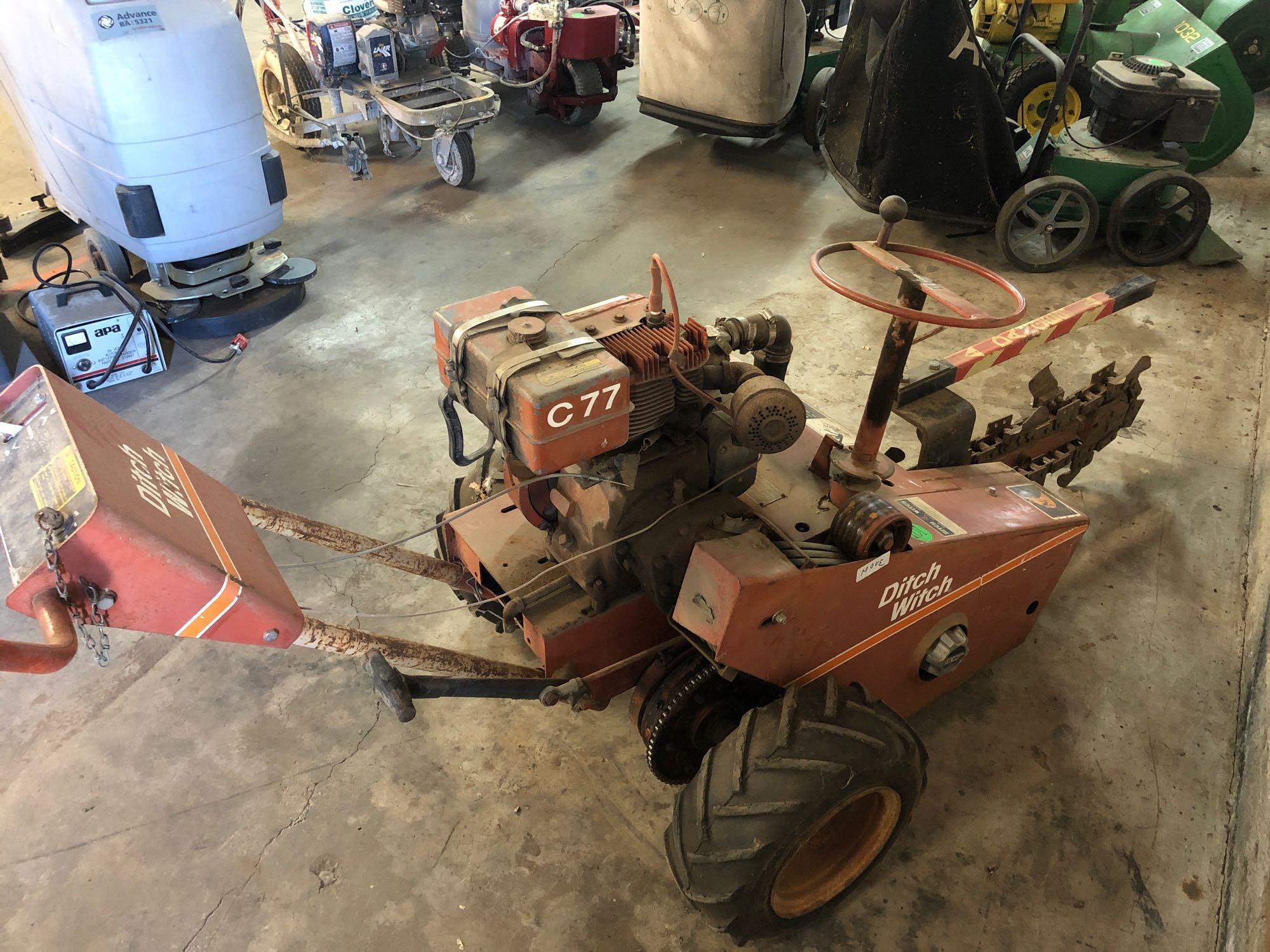 DITCH WITCH C77 Walk Behind Chain Trencher