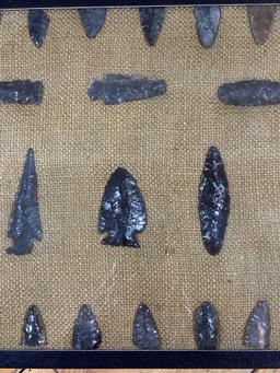 (30) Great Basin Obsidian Arrowheads & Knives