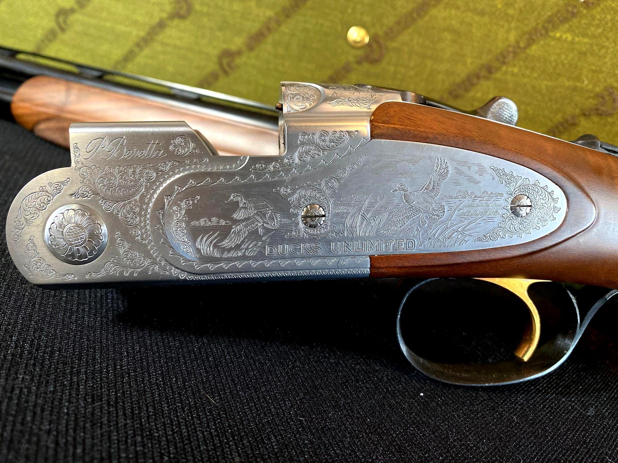 Beretta Ducks Unlimited Special Edition Model 687DU 410-Ga Over Under Break Action Shotgun w/ Case