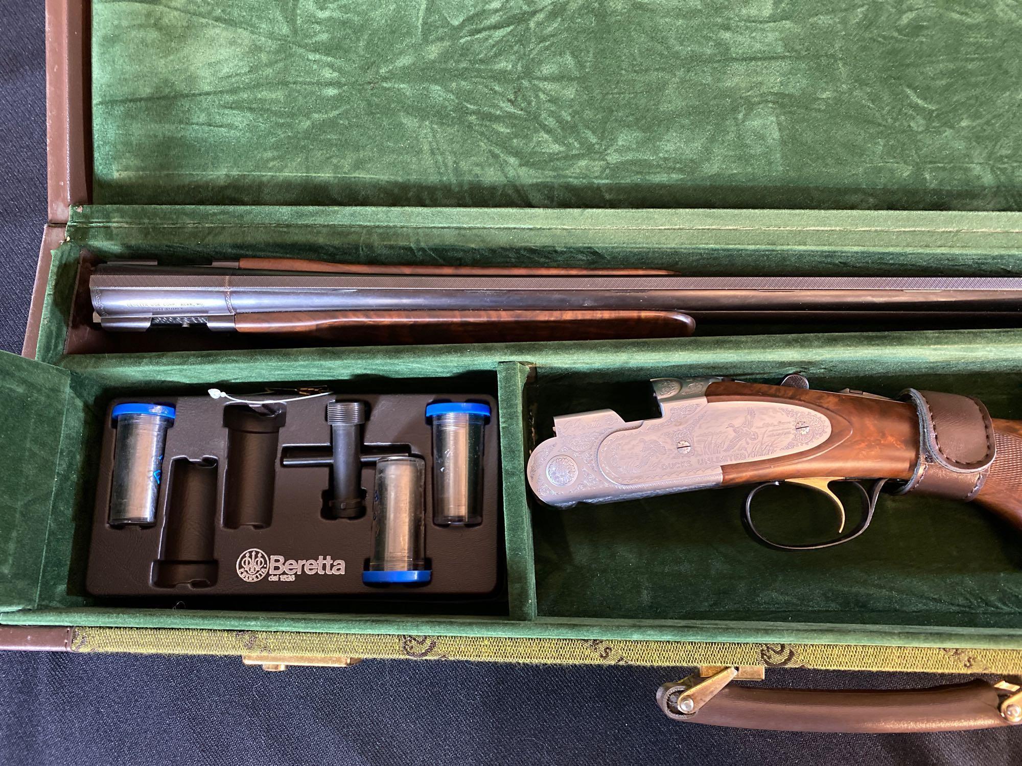 Beretta Ducks Unlimited Special Edition Model 687DU 20-Ga Over Under Break Action Shotgun w/ Case