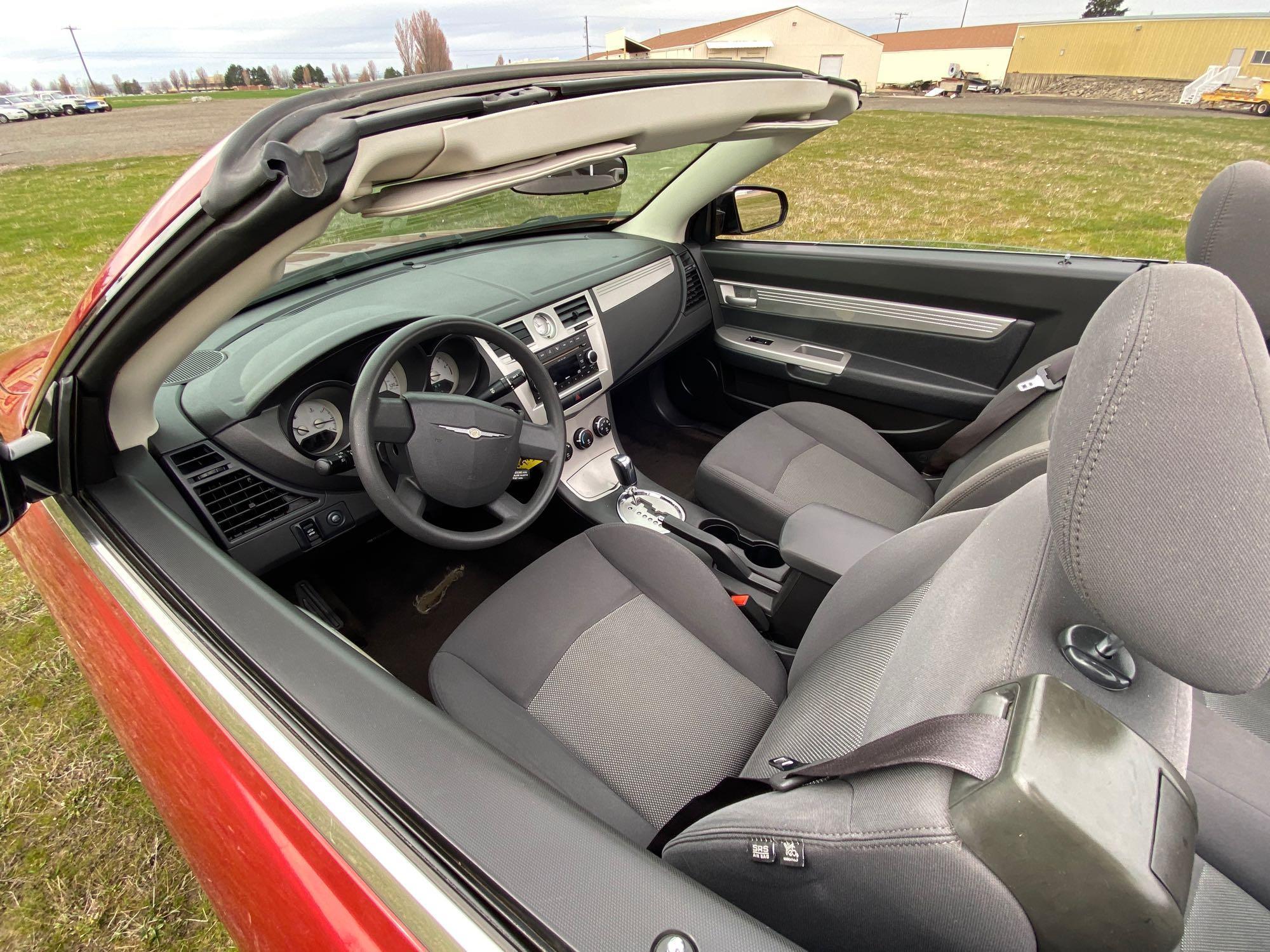 2009 Chrysler Sebring JS 2 Door Convertible
