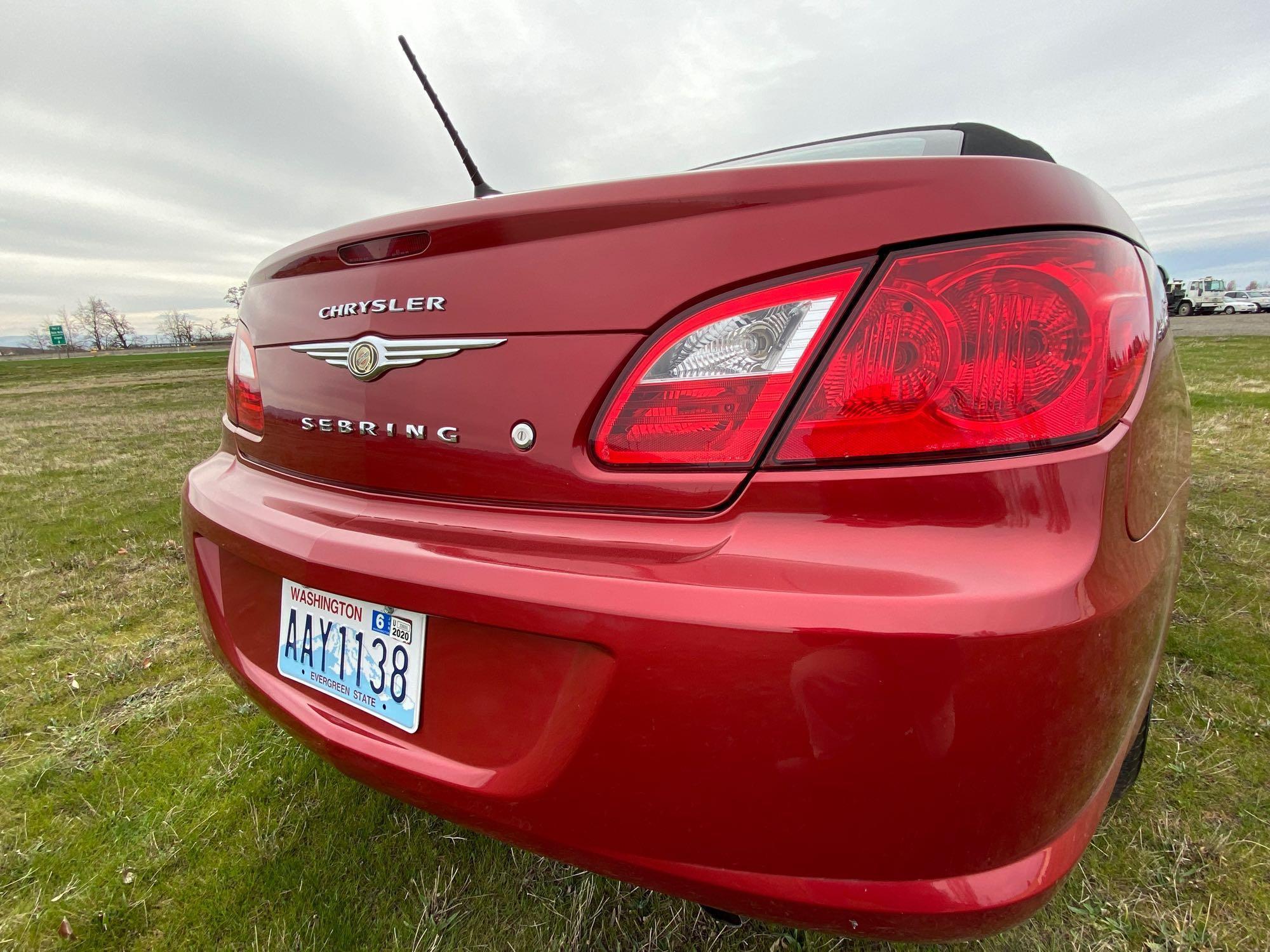 2009 Chrysler Sebring JS 2 Door Convertible