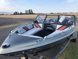 1989 16' Nissan Fiberglass Boat and Trailer