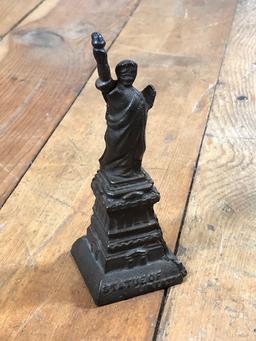 Vintage Cast Iron " Statue Of Liberty" Bank