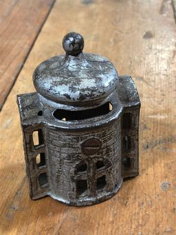 Vintage Cast Iron "Bank Building " Bank