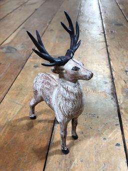 Vintage Reindeer or Elk Cast Iron Bank