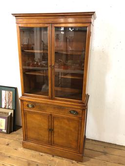 1950's Duncan Phyfe Style Mahogany China Hutch