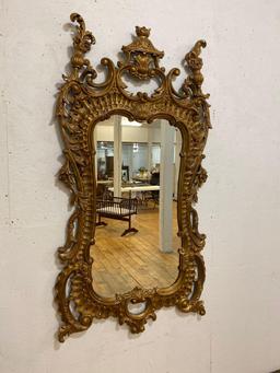 70" x 37" Victorian Ornately Framed Wall Mirror