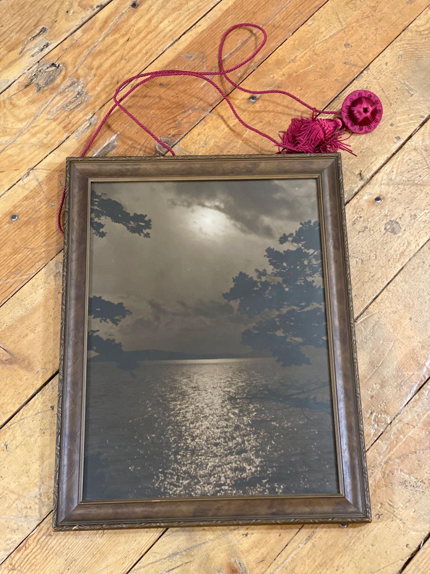 (2) Framed Sepia Toned Landscape Photograph