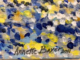 Annette Bayer Acrylic on Canvas Painting, Copy of Monet