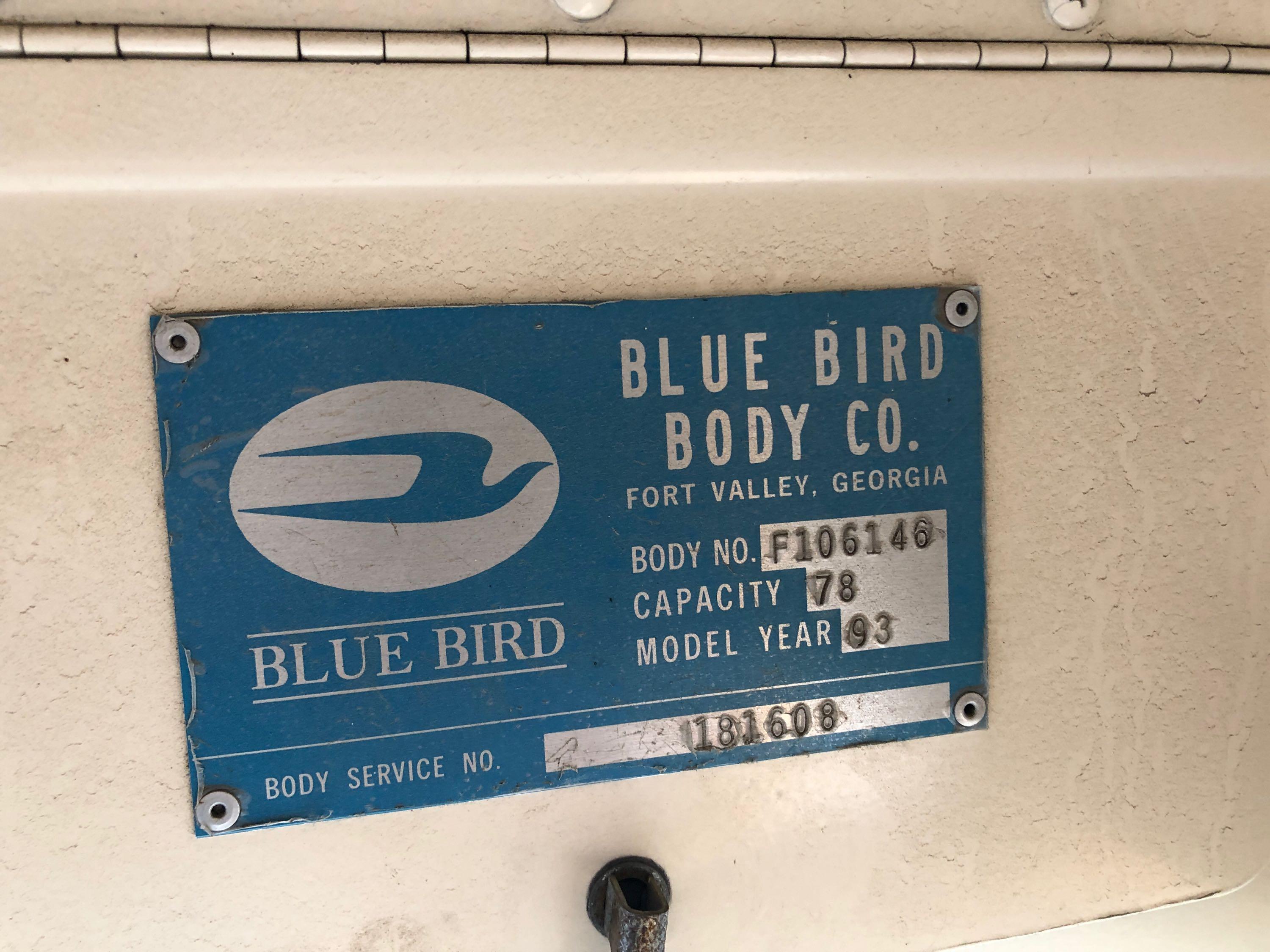 1993 Blue Bird All American School Bus