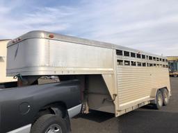 1995 Featherlite 18' Aluminum Gooseneck Stock Trailer